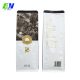 Recycle 250g custom printed eight side seal flat bottom coffee beans packaging bags with valve
