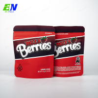 Sacchetto di cibo Doypack stampato personalizzato Soft Touch Borse in Mylar Borsa di cannabis con cerniera a prova di bambino