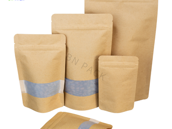 PLA PE PET Beg Pembungkusan Terbiodegradasi Beg Berdiri Mesra Alam