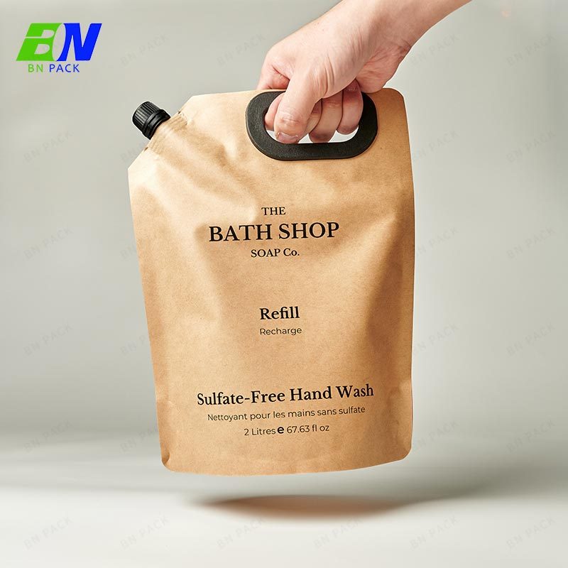 100ml 200ml 300ml Kantung Muncung Boleh Terbiodegradasi Kantung Muncung Mesra Alam Kantung Muncung Kompos