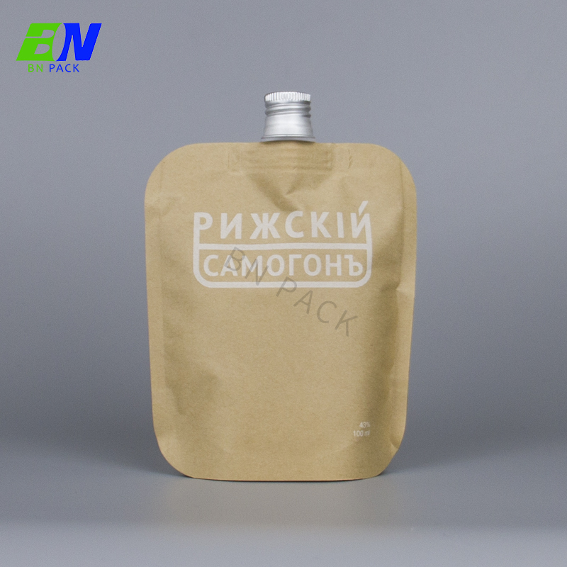 Plastic spout with aluminium foil sealing cap pouch plastic spout caps