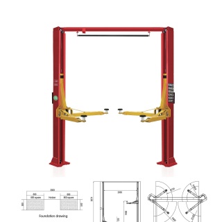 4T Clear Floor Lift Of Asymmetric One-side Manual Release