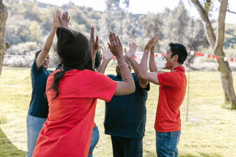 Work together to create brilliance-team building activities