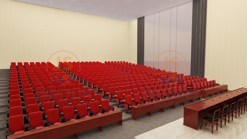 Weicher, zusammenklappbarer Auditoriumsstuhl für das Kino