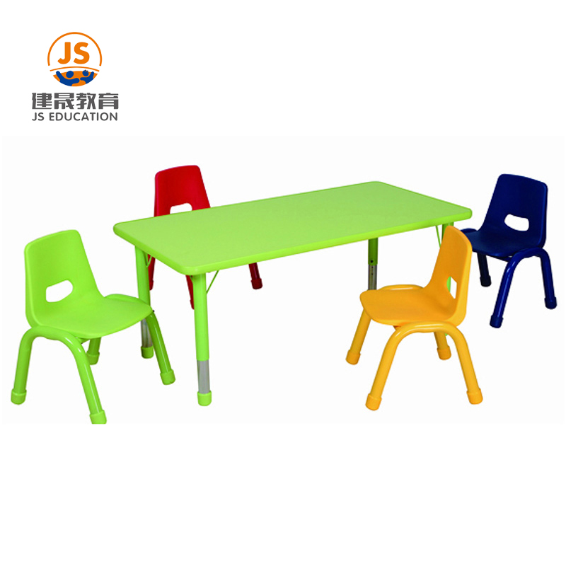colorful kindergarten table