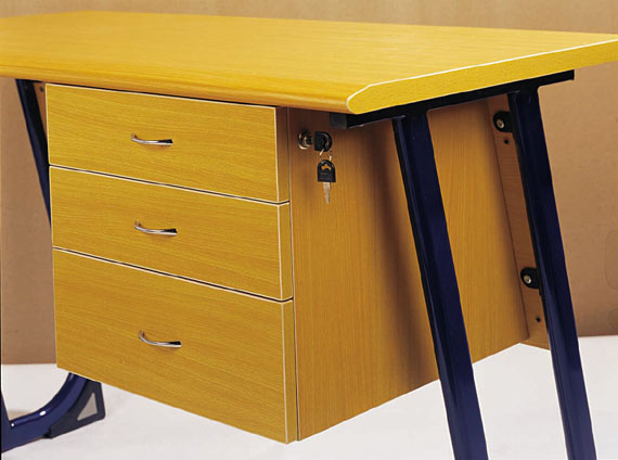 teacher desk with locking drawers