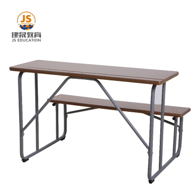 Mesa de aula de escritura de madera para dos estudiantes