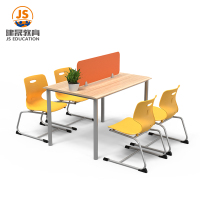 Hot Selling Modern Double Library Table And Chairs