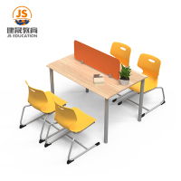 Hot Selling Modern Double Library Table And Chairs