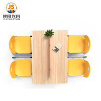 Hot Selling Modern Double Library Table And Chairs