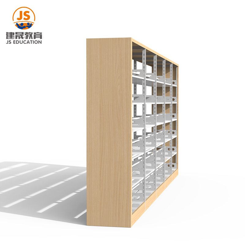 Modernes Eckleiter-Bücherregal aus Holz