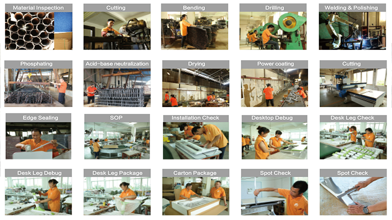 desks and chairs production process