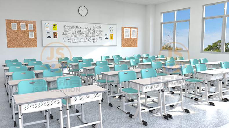 What kind of desks and chairs are suitable for students to use?