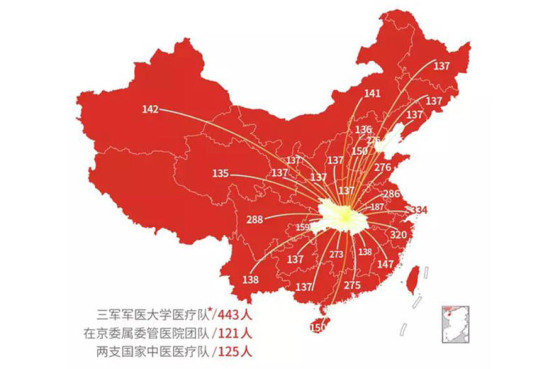 Leltár | Mely kórházakba küldtek 52 orvosi csoportot Hubeibe, hogy segítsenek?