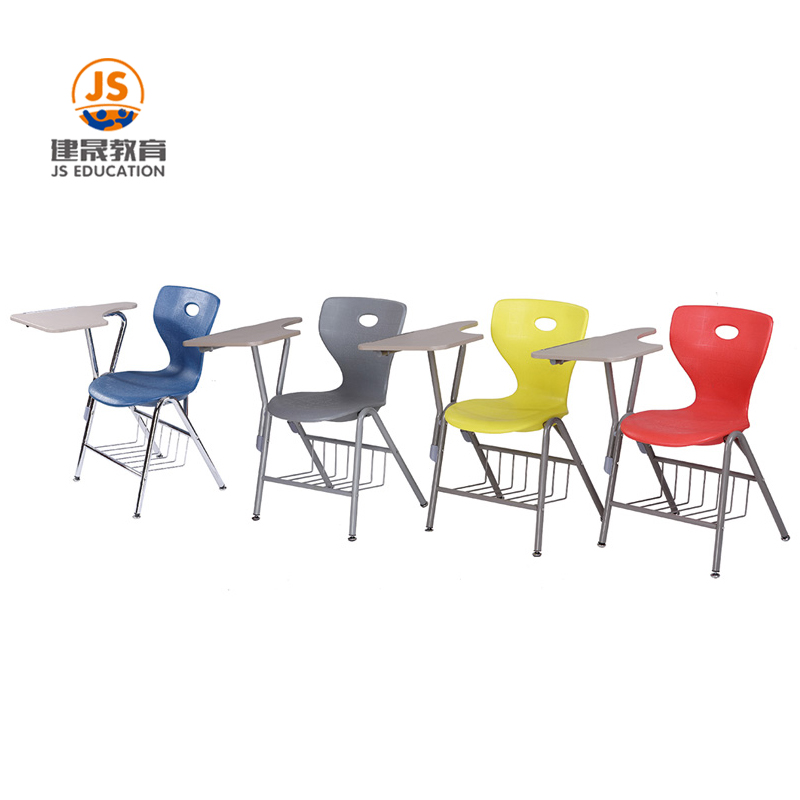 Plastic chair best sale with writing pad