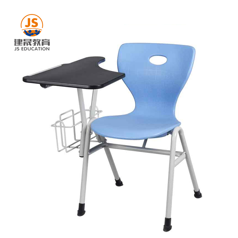 Folding chair with writing pad hot sale