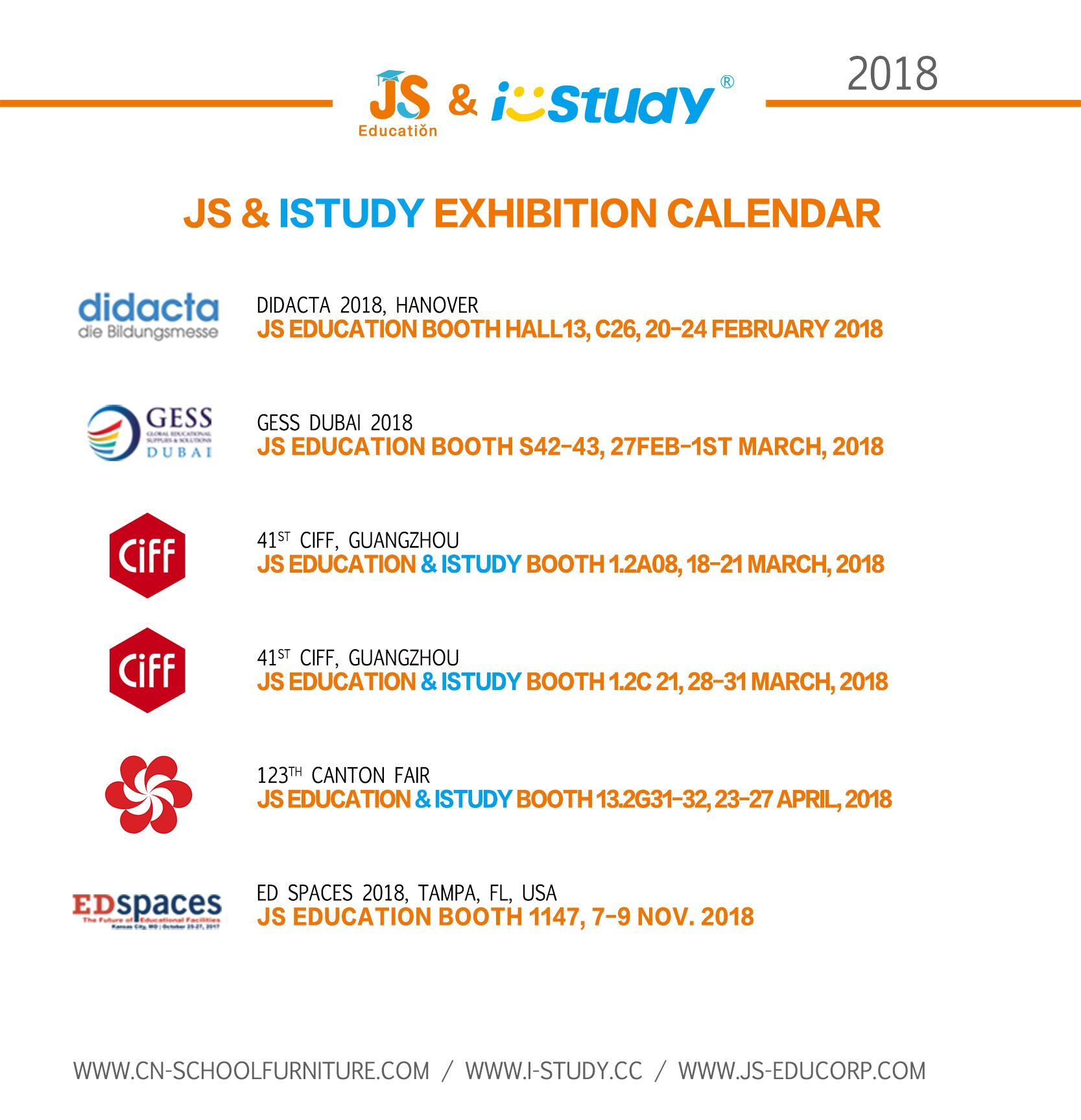 Exhibition Calendar In 2018
