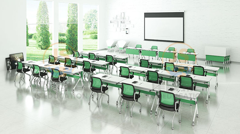 What are the benefits of smart classroom desks and chairs to the classroom?