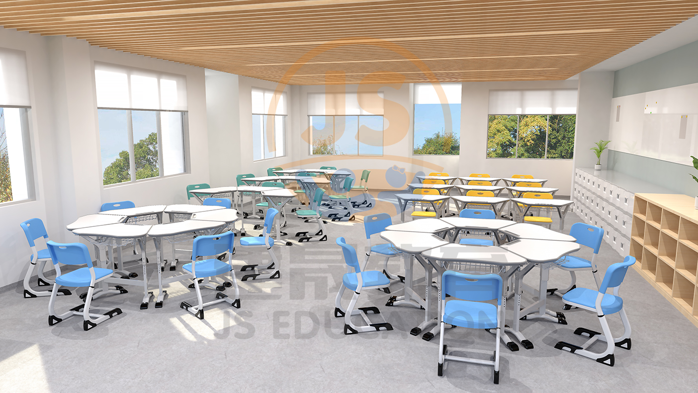 classroom desks and chairs