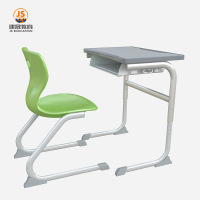 Escritorios y sillas para aulas ergonómicos de material galvanizado