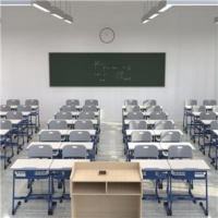 Single Standing Metal Classroom Desk