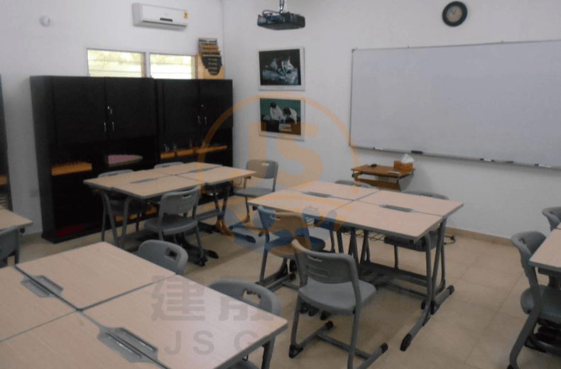 classroom desk and chair