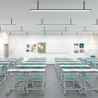 Escritorio de aula apilable de alta gama para la universidad