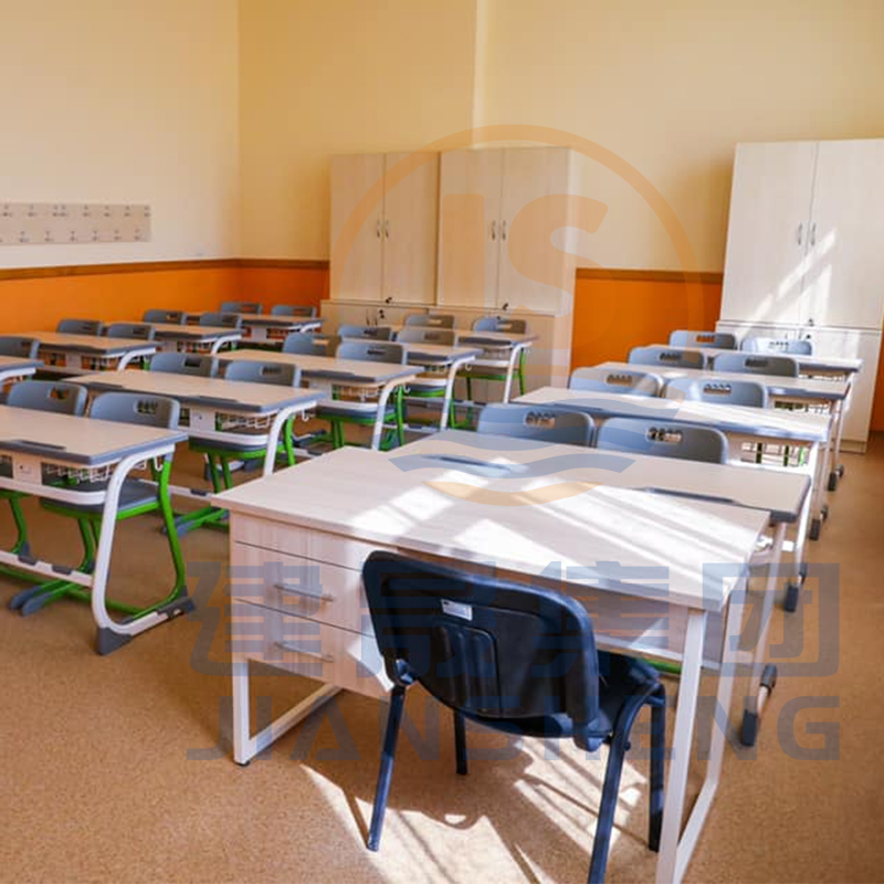 school desks and chairs