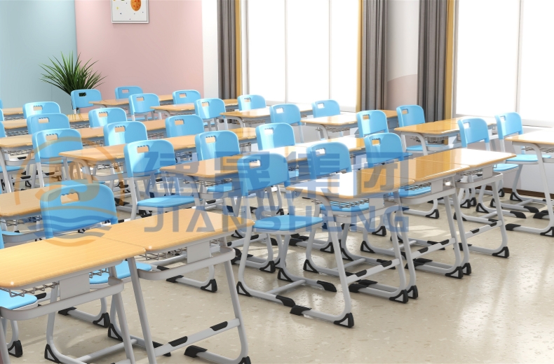 student desks and chairs