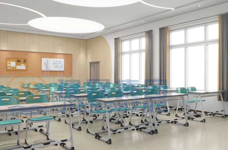 student desks and chairs