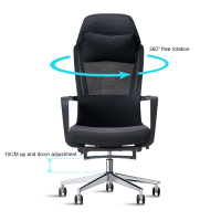 Ergonomischer Bürostuhl mit hoher Rückenlehne, Lehrer-Mittagessenstuhl