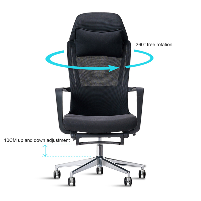 Ergonomischer Bürostuhl mit hoher Rückenlehne, Lehrer-Mittagessenstuhl