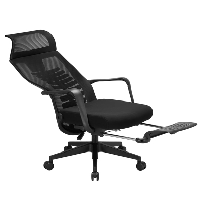 Bürostuhl für die Mittagspause, ergonomischer Netzstuhl mit hoher Rückenlehne und Rollen