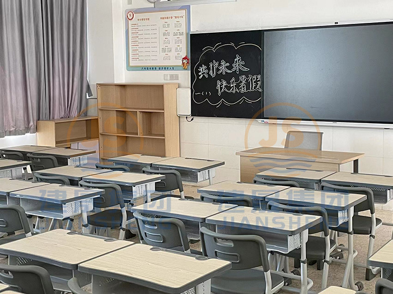 student desks and chairs