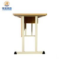 JS Office Mobiler Lehrertisch für den Klassenraum, Schreibtisch aus Holz und Metall