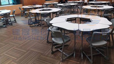 Jiansheng Group|Caso de entrega de escritorios y sillas colaborativos para la escuela primaria de lenguas extranjeras Qingquan en el distrito de Longhua, Shenzhen