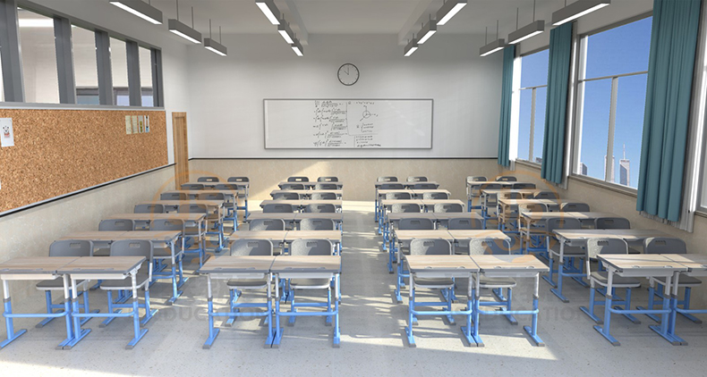 classroom desks and chairs