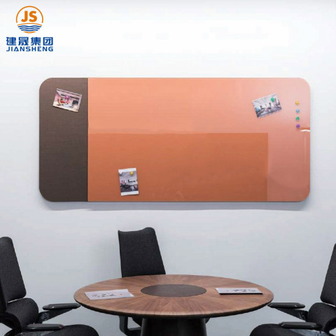 Magnetisches Whiteboard aus Glas zur Wandmontage im Büro