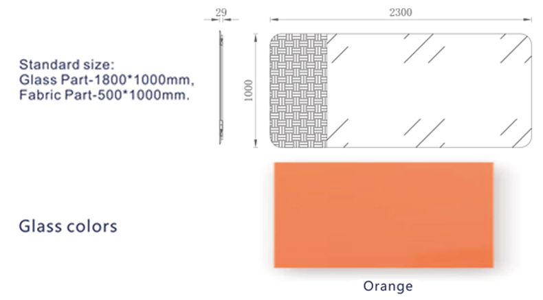 Magnetic glass writing board