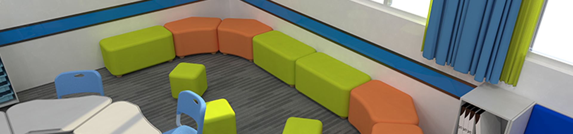 Sofa im Klassenzimmer