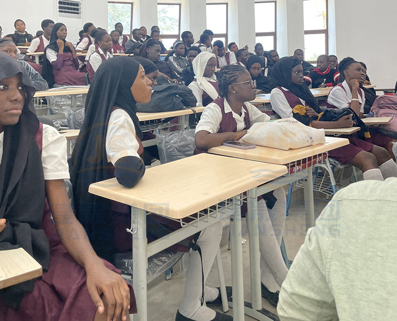 student desks and chairs