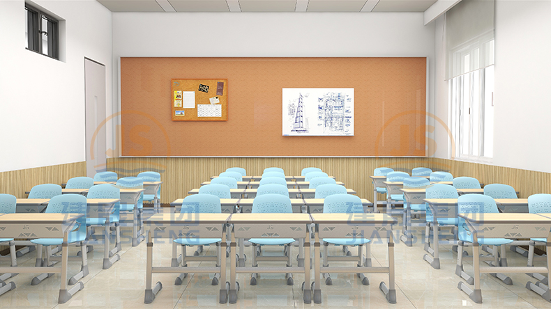 student desks and chairs