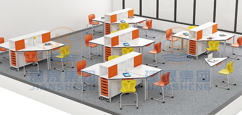 classroom desks and chairs