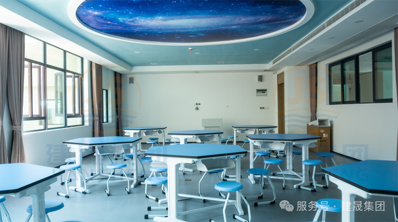 student desks and chairs