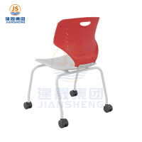 Movable Stacking Student Chairs with Wheels for Classroom Use