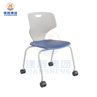Movable Stacking Student Chairs with Wheels for Classroom Use