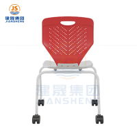 Movable Stacking Student Chairs with Wheels for Classroom Use