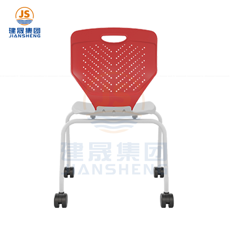 Movable Stacking Student Chairs with Wheels for Classroom Use