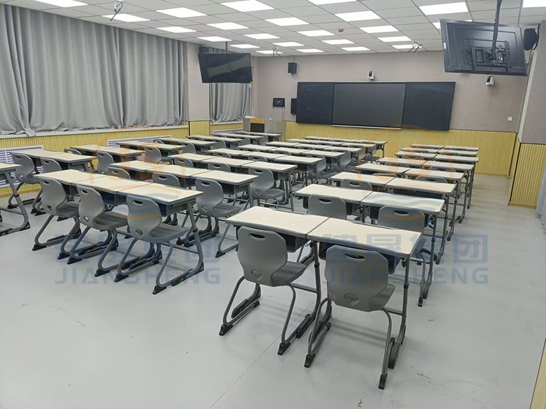 student desks and chairs