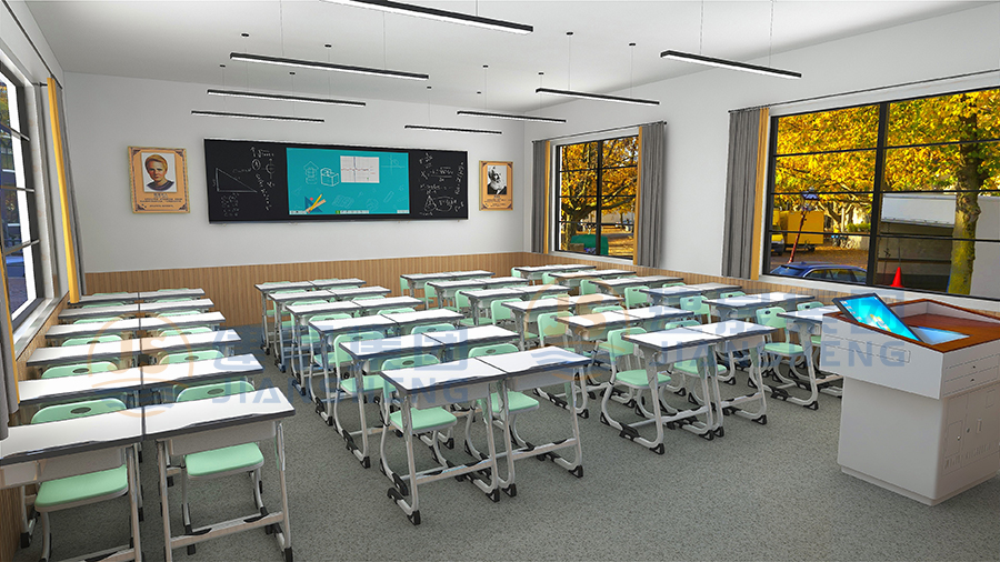 student desk and chair